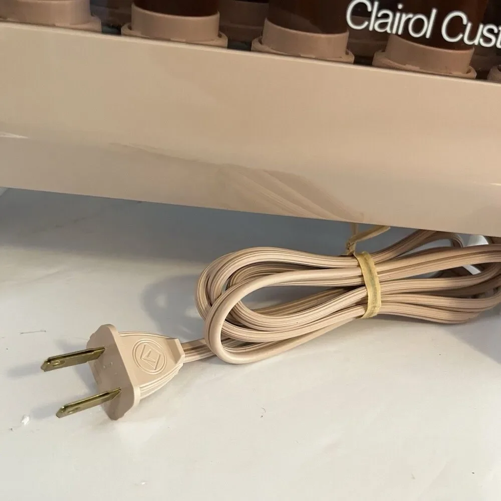 Clairol Custom Care Setter Hair Hot Rollers Flocked Curlers Model KF-20 NEW!
